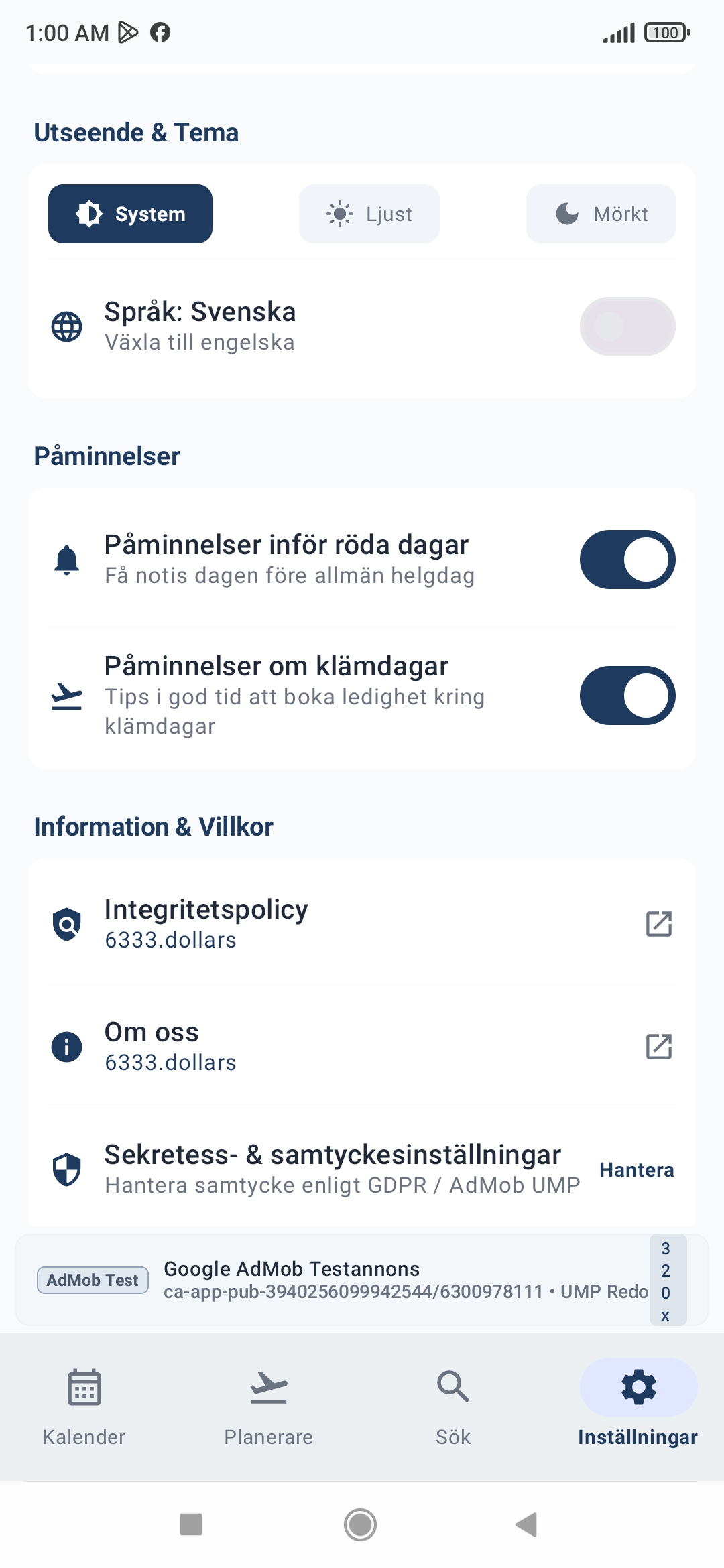 Smart semesterplanerare – klämdagar 2027
